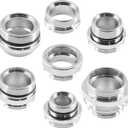 7-Piece Faucet Adapter Set - Brass Male & Female Aerator Adapters for Sink, Water Filter, Garden Hose & Standard Hose via Diverter(7 Different Size)