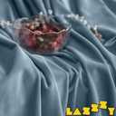 Lazzzy Blue Velvet Valance Blackout Thermal Insulated Scalloped Valance Small Short Wave-Shaped Window Curtain for Bedroom Living Room 18 Inch Curtain Valance Rod Pocket 1 Panel Dark Slate