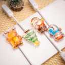 Christmas Lollipops Candy, 4 Pack Christmas Candy Individually Wrapped, Fruit Flavored Light-Up Suckers Bulk For Festive Treats (EXP 07/15/25)