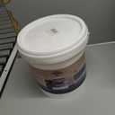 Epoxy Colored Sand Floor Paint, Epoxy Floor Paint High Gloss Marble Effect Coating for Indoor and Outdoor, Wear-resistant and non-slip Self-leveling Coating White 176OZ(5KG)