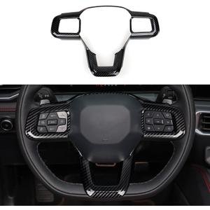 Youtaiche Car ABS Carbon Fiber Trim Decal Sticker Interior Trim Cover Accessories for 2024 2025 2026 Ford Mustang