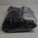 Sherpa Fleece Adult Weighted Blanket, 15 Pounds Dual Sided Soft Plush Blanket for Couch Bed Sofa, Heavy Thick Blankets with Glass Beads Great for Sleep, 48 x 72 inches, Black on Both Sides