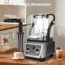 Commercial Blender with Soundproof Shield, 70 Oz Quiet Professional Blenders, Heavy Duty Blender with Strong and Quiet Professional-Grade Power, Self-Cleaning, Quiet Sound Enclosure, 2200W