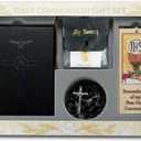 First Holy Communion Blessed Trinity 6 Piece Deluxe Remembrance of My Boxed Gift Set (Black (Boys))