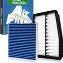 Cabin&Engine Air Filter for Santa Fe Hybrid 1.6L 2021-2026,Sonata Hybrid 2.0L 2020-2026, Tucson Hybrid 1.6L 2022-2026 Replacement HEPA Air Filter 97133L1000 28113L5100 Accessories