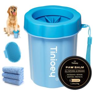 Dog Paw Cleaner for Dogs, Dog Paw Washer, Muddy Paw Cleaner, Pet Foot Cleaner, Dog Paw Protector Kit (Medium, Blue)