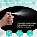 Zhehao 50 Pcs Mini Spray Bottles 5 ml Clear Glass Perfume Bottles Refillable Fine Mist Perfume Atomizer Portable Empty Sample Containers for Cleaning, Essential Oils, Travel (Silver Cap)