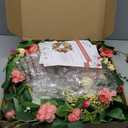 24 Inch Spring Wreaths for Front Door Outside,Handcrafted Spring Door Wreath with Roses,Eucalyptus Greener y& Bird Nest Eggs,Luxury Summer Wreaths for Front Door for Porch Home Wall Window
