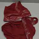 Sexy Two Piece Outfits for Women Off the Shoulder Leather Tube Top High Waist Ruched Mini Skirt Set Vacation Outfits,Red, S