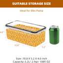 Airtight Food Storage Containers with Lids, 3.2L BPA-Free Plastic Canisters for Spaghetti, Cereal, Oats & Kitchen Pantry Organization, 8 Pack
