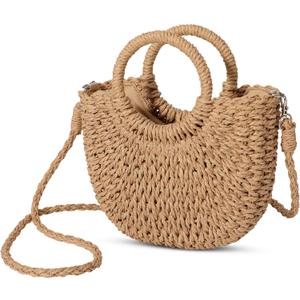 Avisky Beach Purse Straw Crossbody Bags for Women Straw Purse Beach Bag Woven Summer Purses for Women 2026