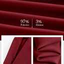 PRETTYGARDEN Womens Spring Wide Leg Dress Pants Business Casual Work High Waist Baggy Tie Trousers Pleated Palazzo Slacks (Red, XXL)