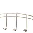 Spectrum Diversified Duchess 5-Hook Rack Over-The-Door, Satin Nickel