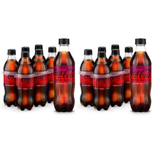 Coca-Cola Zero Sugar Cherry Diet Soda Soft Drink, 16.9 fl oz, 24 Pack Best By: November 10, 2025