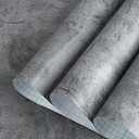 Gray Concrete Contact Paper Matte Thick Textured Grey Cement Wallpaper Peel Stick Countertop Contact Paper Removable Waterproof Adhesive Industrial Style Wall Sticker Kitchen Table Vinyl Wrap