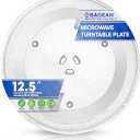Microwave Plate Replacement 12.5” for GE WB39X10003 Samsung DE7420015G Microwave Glass Plate  Rotating Glass Microwave Turntable Plate Oven Spinning Dish Tray For Better Reheating and Cooking