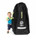 V VOLKGO Extra Large Stroller Bag for Airplane with Padded Backpack Shoulder Straps, Double Stroller Cover for Air Travel, Jogger & Carrier - Fits Large Sizes, Gate Check Bag, Waterproof Travel Cover.