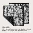 a moment Throw Pillow Covers 20x20 Inch Set of 2, Soft Textured Decorative Tie-Dye Style Cushion Covers, Modern Boho Farmhouse Home Decor Pillow Cases for Couch, Bed, Living Room,Black