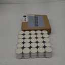 Stonebriar Bulk 50 Pack Unscented Smokeless Long Tea Light Candles with 8 Hour Extended Burn Time, White, 50 Count