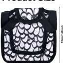 4 x Chicken Saddle for Hens for Protection, 7.48 Inch Comfortable Hen Aprons with Adjustable Strap Chicken Clothes Back & Side Protector Outdoor Poultry Protective Accessories (Black and White)