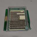 KEYYOU Flaunt Lash Clusters Kit Flora D Curl Natural Lashes 144pcs Lash Extension Kit 8-18mix Lash Clusters Fluffy Lashes with Ultra-Thin Soft Band with Remover Waterproof Bond and Seal(F01 Kit)