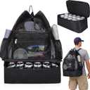 Mesh Beach Drawstring Backpack with Cooler Beach Bags Sandproof Swim Bags Leakproof with Zipper for Seaside Pool Travel