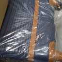 Coolife Suitcase Set 3 Piece Luggage Set Carry On Travel Luggage TSA Lock Spinner Wheels Hardshell Lightweight Luggage Set, Navy, 3 Piece Set (BP/TB/20)