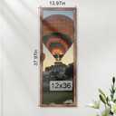 12x36 Picture Frame, Classic Brown 12 x 36 Panoramic Poster Frame for Horizontal or Vertical Wall Mounting, 1 Pack