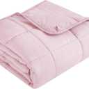 Topcee Weighted Blanket for Adults (20 lbs, 60" x 80") Queen Size Soft Cooling Heavy Blanket Sleeping, Apply to 190-210 lbs Body, Thick Breathable Blanket with Glass Bead, Easy Care (02-pink)