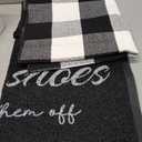 Geelin 2 Pcs Happy Place Doormat 30'' x 18'' Rustic Buffalo Outdoor Rug 43'' x 27.5'' Door Mats for Front Door Farmhouse Outdoor Doormats for Indoor Outside Entryway