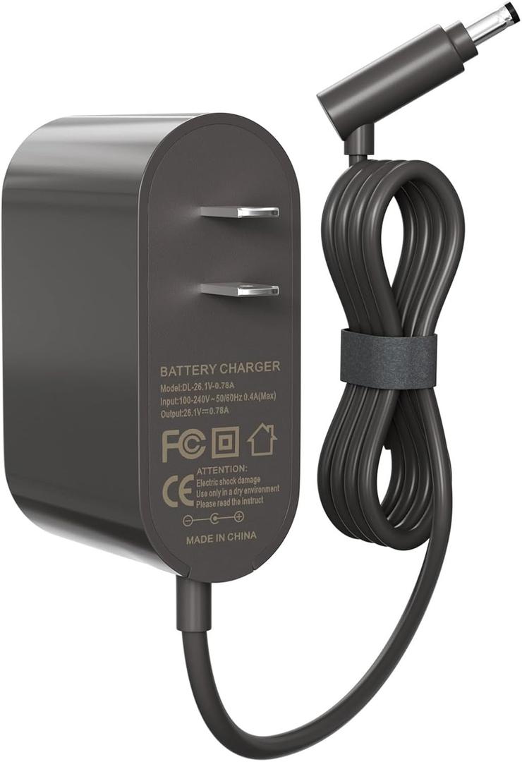 26.1V Cordless Vacuum Cleaner Charger Compatible with Dyson V8 V7 V6 SV04 SV03 DC59 DC58 DC62,Absolute Animal Motorhead Replacement for 26.1V 0.78A 967813-02 205720-02 209468-01 209568-01 AC Adapter 26.1V Cordless Vacuum Cleaner Charger Compatible with Dyson V8 V7 V6 SV04 SV03 DC59 DC58 DC62,Absolute Animal Motorhead Replacement for 26.1V 0.78A 967813-02 205720-02 209468-01 209568-01 AC Adapter