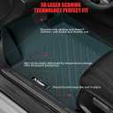 Floor Mats & Trunk Mat for 2020-2025 Kia Soul All Weather TPE Protection Floor Liners Full Set with Cargo Liner for 2020 2021 2022 2023 2024 2025 Kia Soul Accessories (Upper Floor of The Trunk)