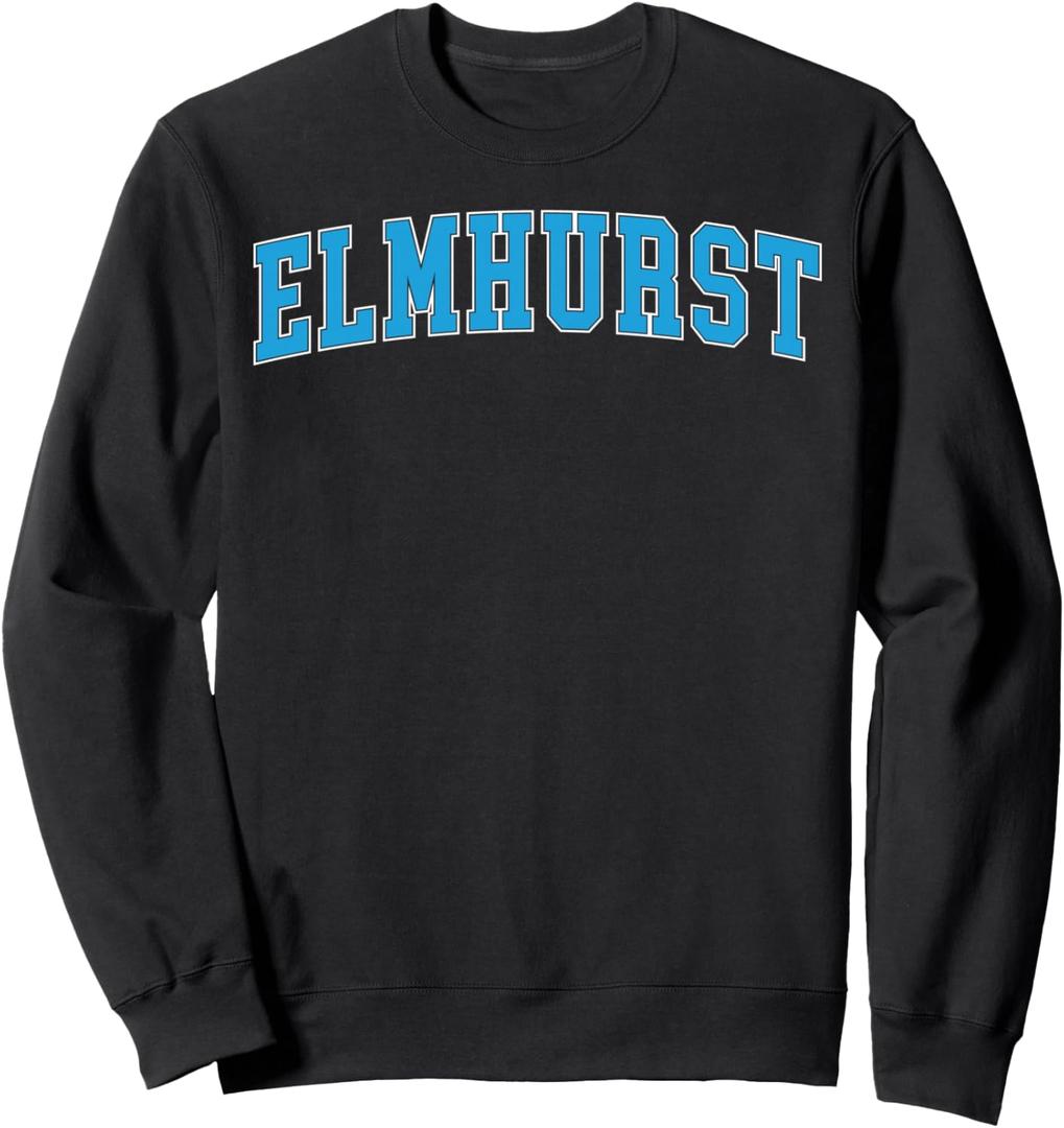 Retro Personalized Elmhurst Name Arch Retro Men Women Sweatshirt, Small