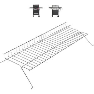 Utheer Warming Rack for Dyna-Glo Gas Grill, Stainless Steel Upper Grate | 23.2 x 7.2 inch upper grate provides additional cooking area, compatible with DGH353CRP and DGF350CSP grills