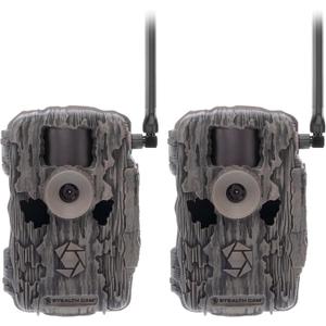 Stealth Cam Fusion MAX Dual Sim 36MP Photo & 1080P HD Video 0.35 Sec Trigger Speed App-Control Hunting Cellular Trail Camera| 2 Pack