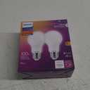 PHILIPS LED 100W A21 1-Pack Ultra Definition Soft White (2700K) 1600 Lumen (13.5W = 100W) Dimmable Frosted Flicker-Free Light Bulbs