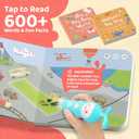 QuTZ Talking Pen Book Set, Learn to Read Sound Books, Learning Toys with 8 Tap to Read Books, 600+ Words & Fun Facts, 6 Phonics Story Books, 700+ Games, Educational Toy for Kids 3+ (Cardboard Version)