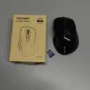 TECKNET Wireless Mouse, 2.4G Ergonomic Optical Mouse, Computer Mouse for Laptop, PC, Computer, Chromebook, Notebook, 6 Buttons, 24 Months Battery Life, 2600 DPI, 5 Adjustment Levels - Black