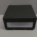 Solar Outdoor Post Cap Light, Stainless Steel IP65 Waterproof Pillar Light 7.9" Square Post Lamps Dimmable LED Modern Landscape Column Lamp for Patio Posts Flat Surface Garden Decoration