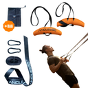 Angles 90 Sling Trainer - Compact All-in-One Suspension Trainer with A90 Grip Handles for Door Pull-Ups - Barless Dips - Home Gym & Workout Equipment