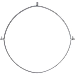 16"" Inch Galvanized Pipe Hanger - Conduit Mounting Clamp - Tube Brackets - Pipe Clamps - Tube Wall Mounting Bracket Clamp - Rigid Conduit Holder - PVC and Metal Pipe Attachment Hanger