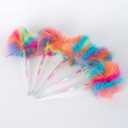 12 Pack Rainbow Pompom Gel Pen with Rainbow Ink