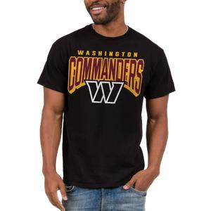 Junk Food Clothing x NFL - Bold Logo - Short Sleeve Fan Shirt for Men and Women - Officially Licensed NFL Apparel (Small, Black)
