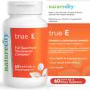 NatureCity True-E Full Spectrum Tocotrienols Vitamin E & Natural Alpha Tocopherol Supplement | Sustainable Vitamin E Tocotrienols from Evnol Suprabio | Non-GMO Vitamin E Complex | 60 Soft gels