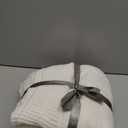 Knit Throw Blanket Super Soft Warm Blanket for Couch Lightweight Fluffy Blanket for Bed Sofa 50x60 Inches Cream