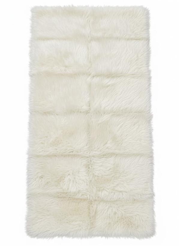 Faux Fur Rug, 2' x 4'