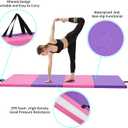 ZENOVA Gymnastics Mat 6'x3'x2''/4'x8'x2'' Exercise Mat Gym Mat for Home Aerobics Workout Foldable Tumbling Mat Children Gifts