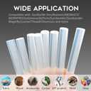 KeLDE 50PCS Mini Hot Glue Sticks (4" x 0.27") - Clear Glue Sticks for Fabric, Wood, Paper, Metal, Plastic | Universal for DIY Crafts, Home Repair & Decor | Fits Most Glue Guns
