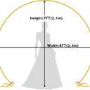 Wokceer Round Backdrop Stand 8FT Gold Wedding Arch Metal Circle Balloon Arch Stand for Birthday Party Wedding Bridal Shower Anniversary Ceremony