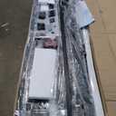 LINSY Queen Bed Frame with Headboard, Platform Metal Bed Frame with Lights, Outlets & Charger, 45 Minutes Fast Assembly Bed Queen Size with Storage, No Box Spring Needed, Greige